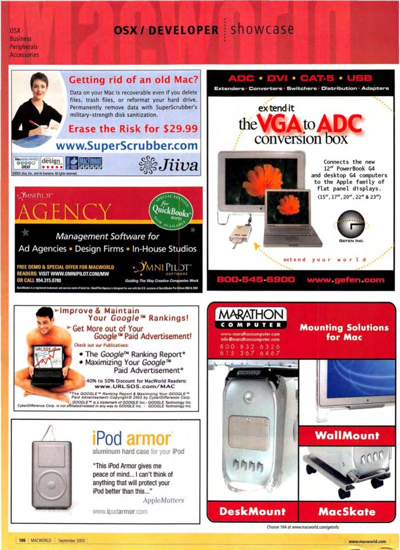 MacWorld0309September2003 — page 108