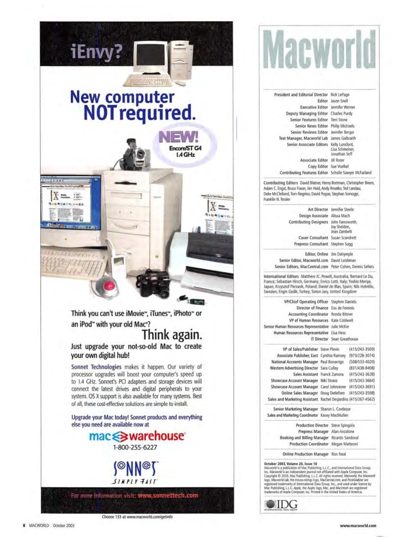 MacWorld0310October2003 — page 10