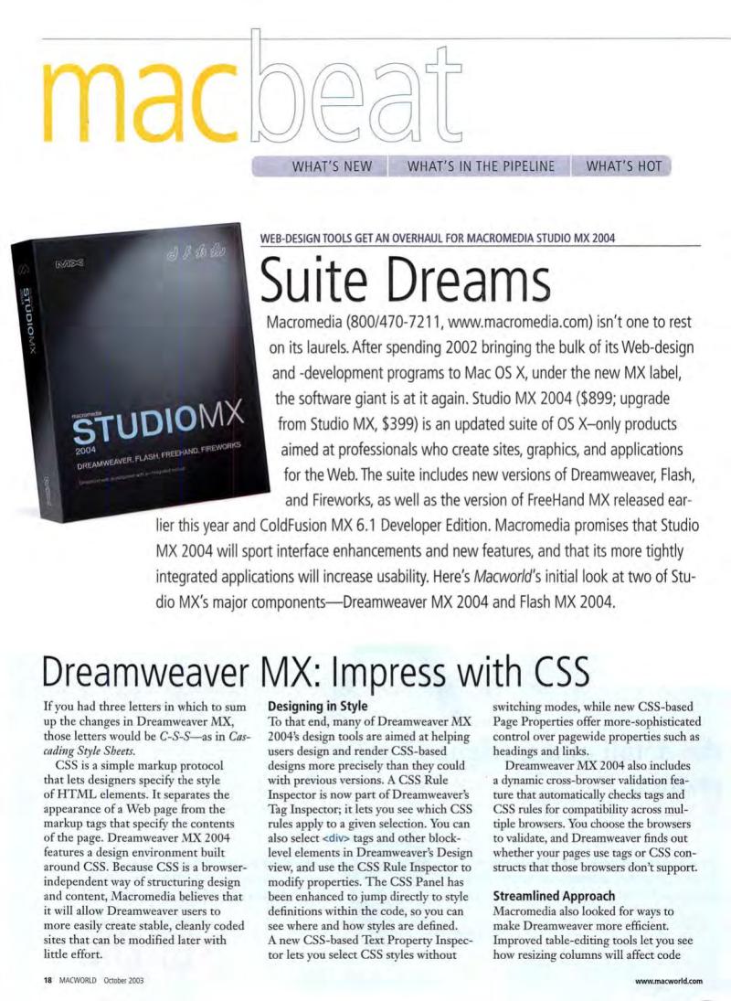 MacWorld0310October2003 — page 20