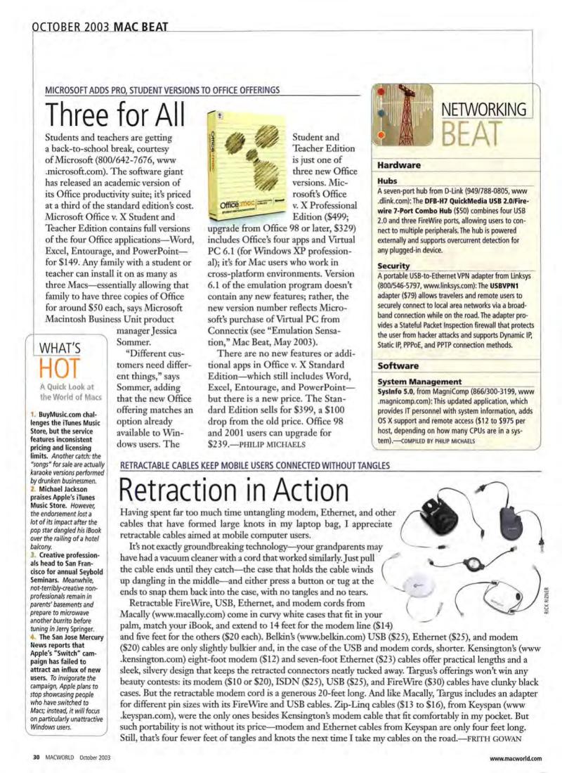 MacWorld0310October2003 — page 32