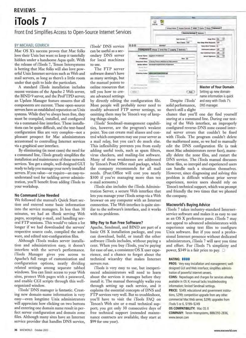 MacWorld0310October2003 — page 38