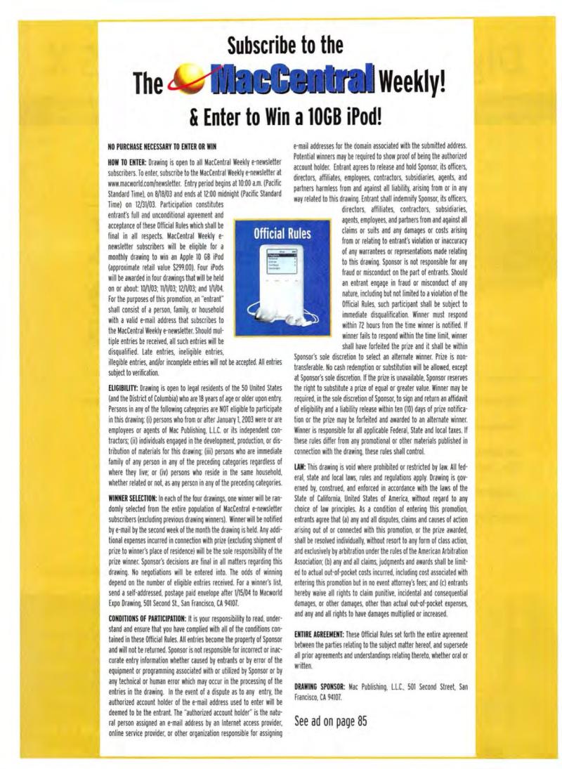MacWorld0310October2003 — page 70