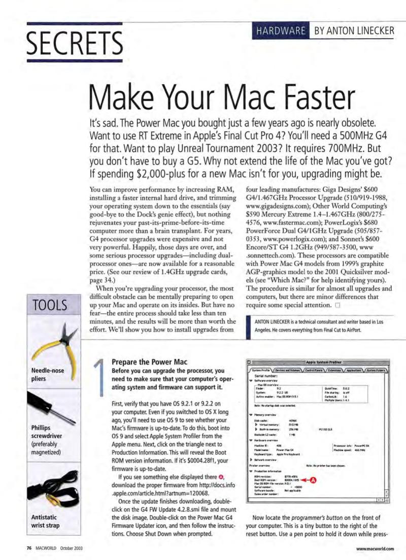 MacWorld0310October2003 — page 78