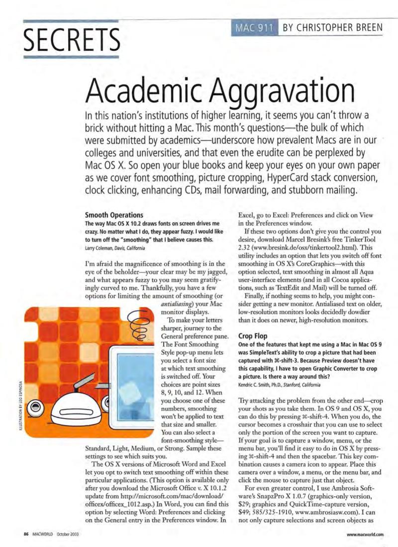 MacWorld0310October2003 — page 88