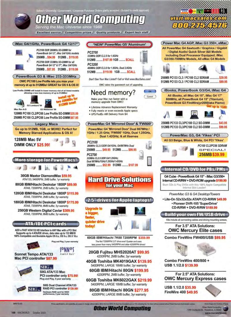 MacWorld0310October2003 — page 106