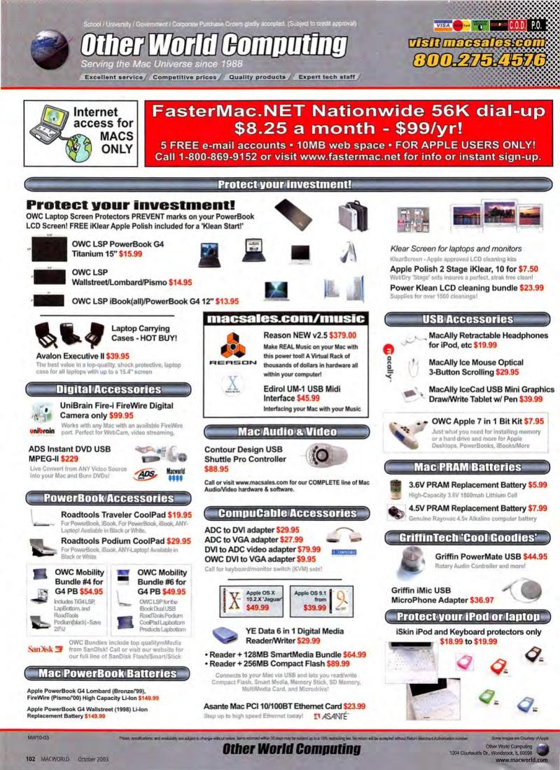 MacWorld0310October2003 — page 108