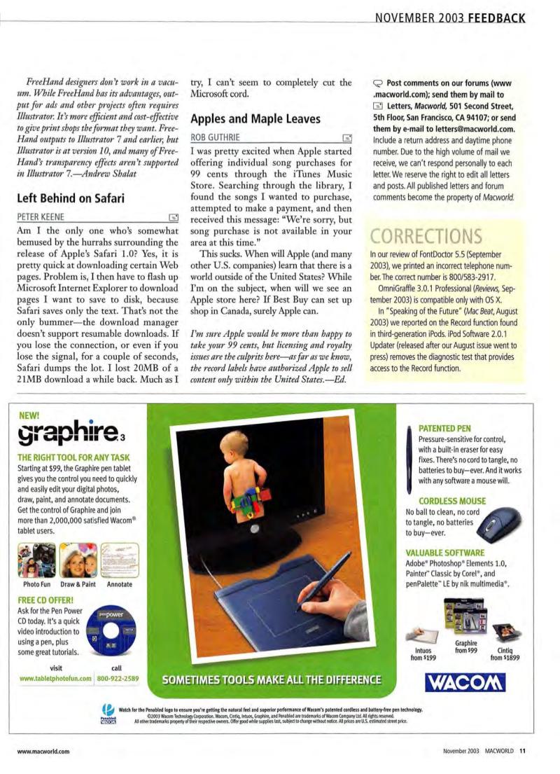 MacWorld0311November2003 — page 13