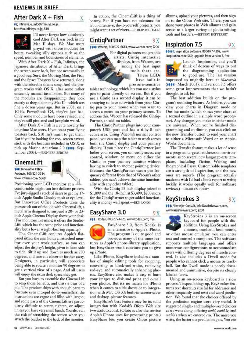 MacWorld0311November2003 — page 42