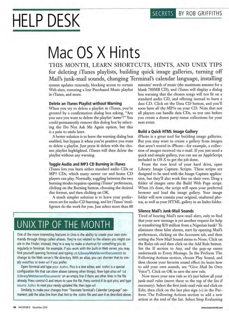MacWorld0311November2003 — page 86