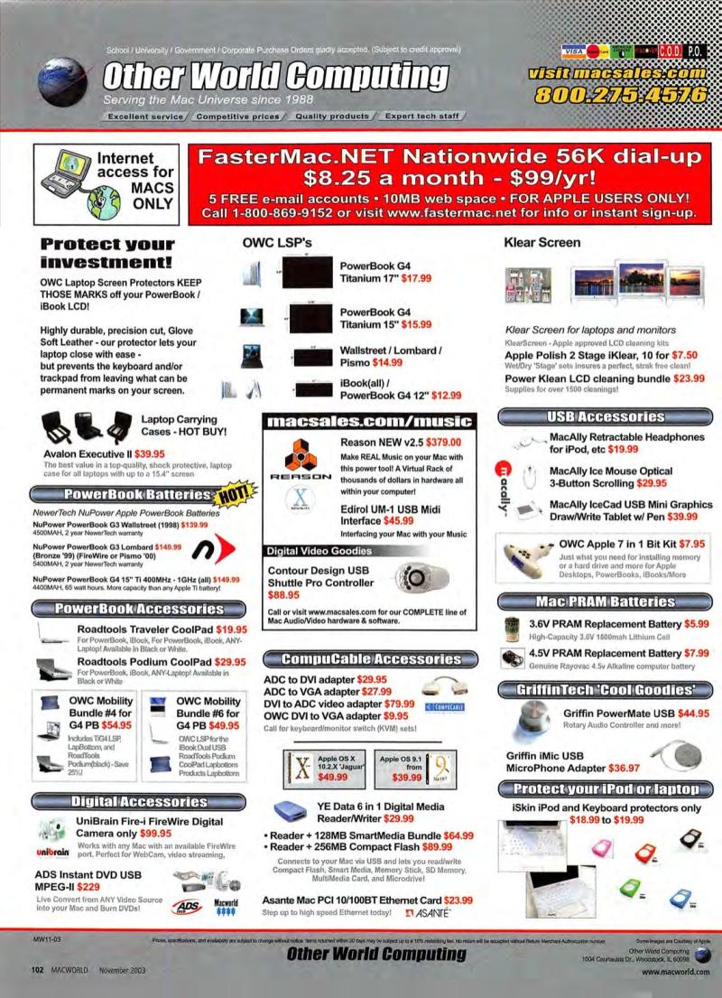 MacWorld0311November2003 — page 104
