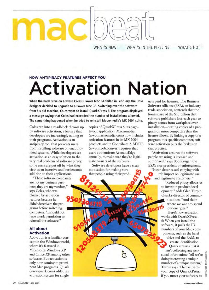 MacWorld0406June2004 — page 22