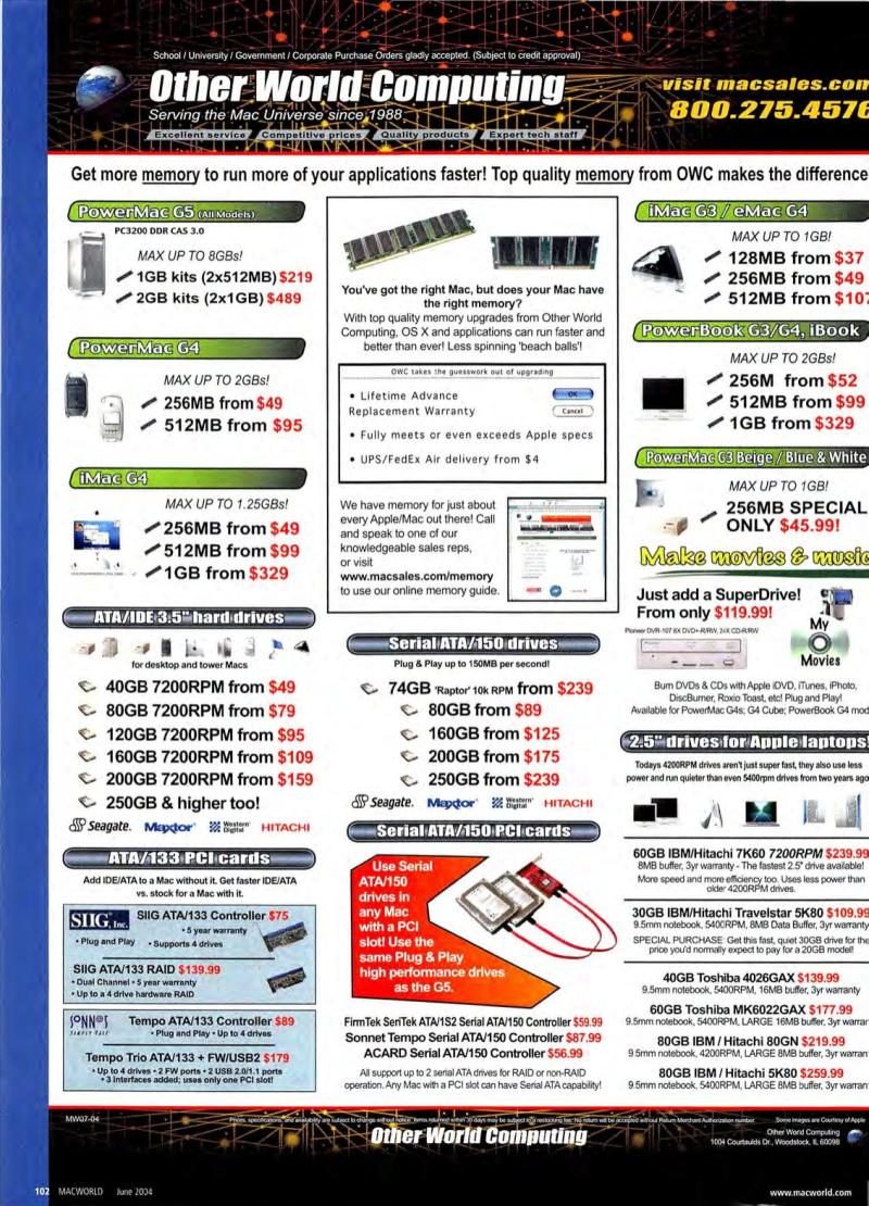 MacWorld0406June2004 — page 104
