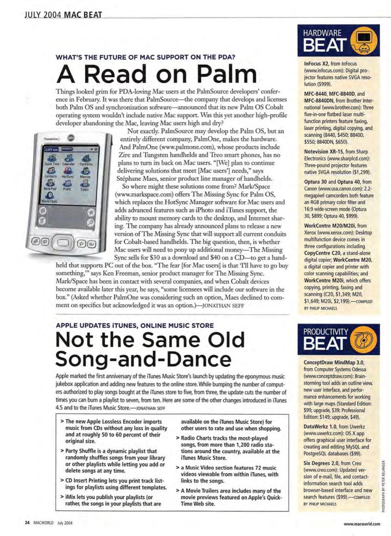 MacWorld0407July2004 — page 26