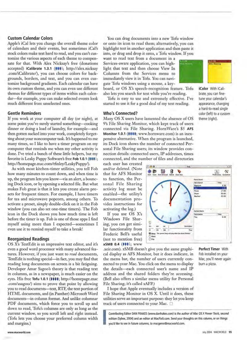 MacWorld0407July2004 — page 57