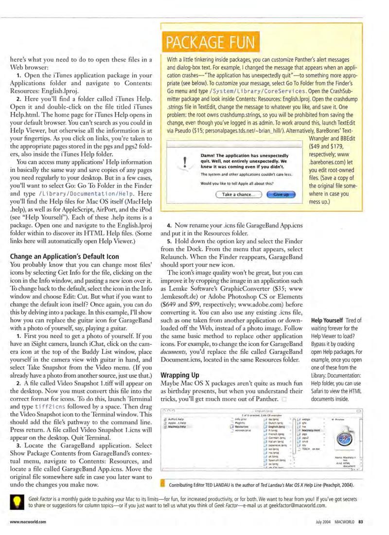 MacWorld0407July2004 — page 85