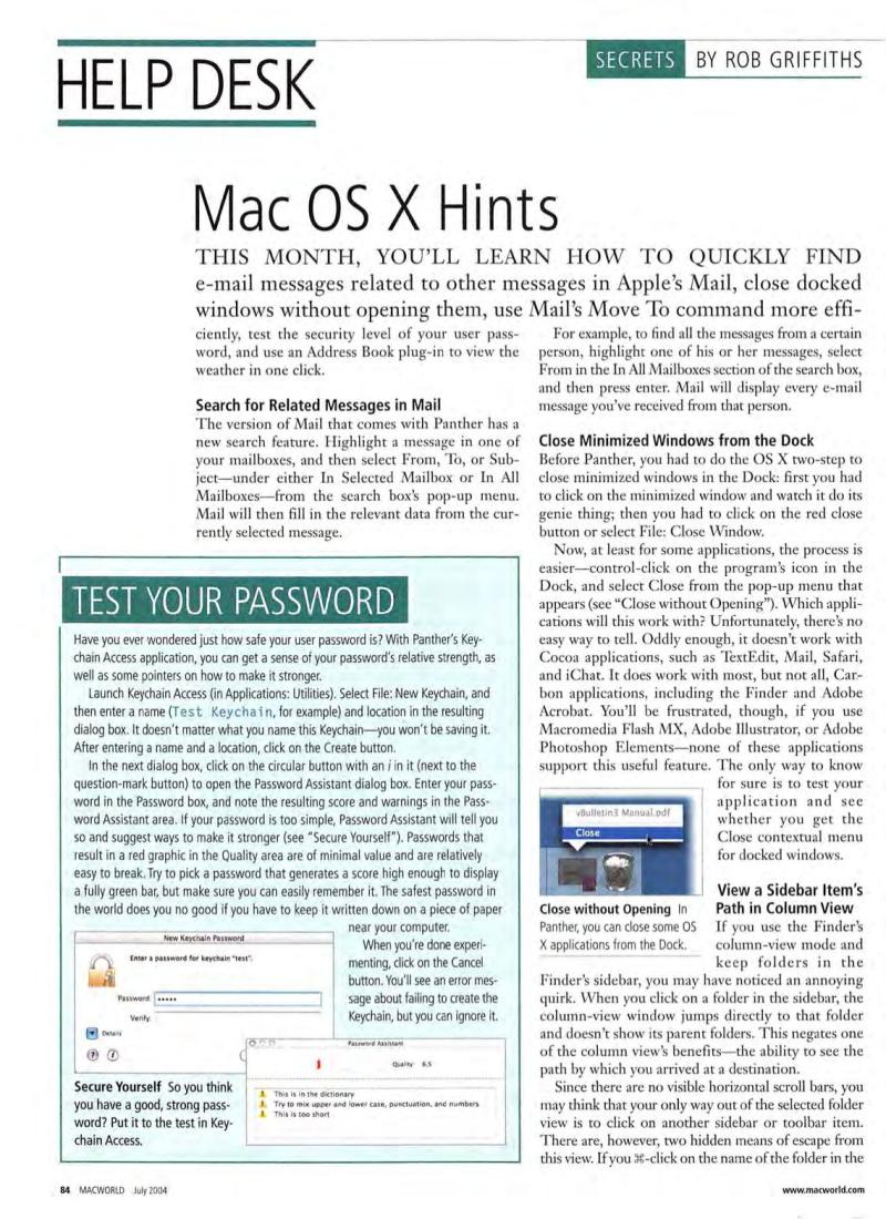 MacWorld0407July2004 — page 86