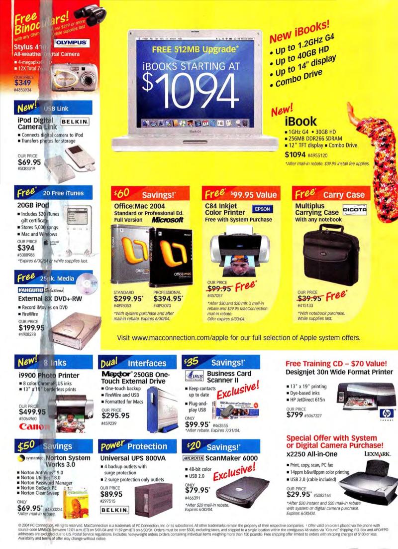 MacWorld0407July2004 — page 98