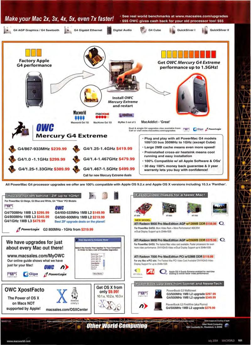 MacWorld0407July2004 — page 107
