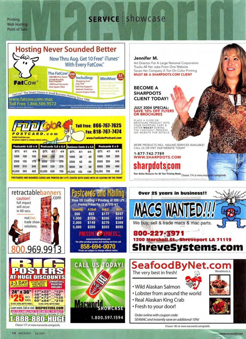 MacWorld0407July2004 — page 116
