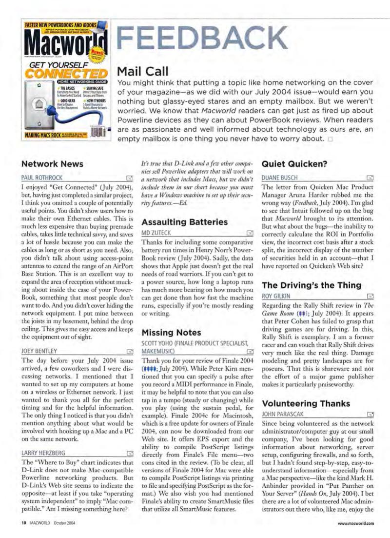 MacWorld0410October2004 — page 12