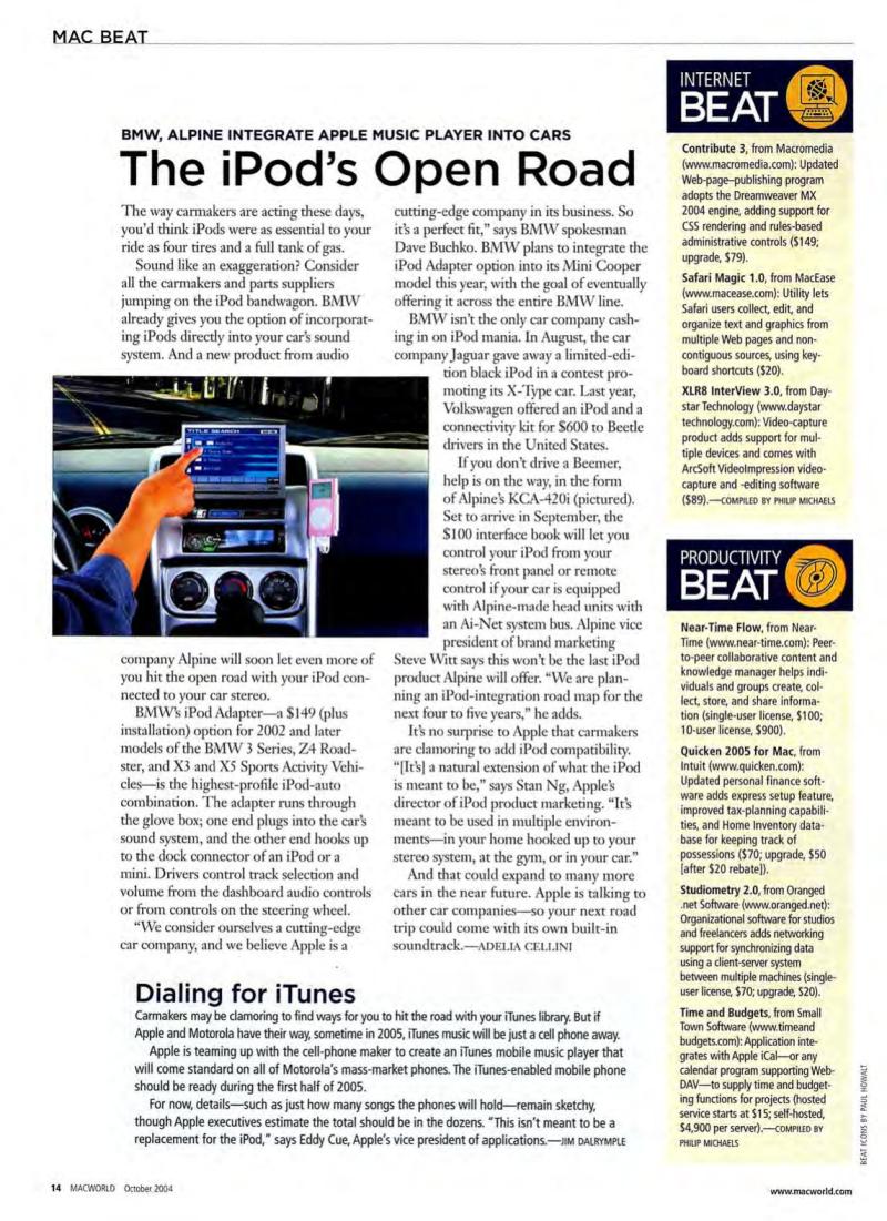 MacWorld0410October2004 — page 16
