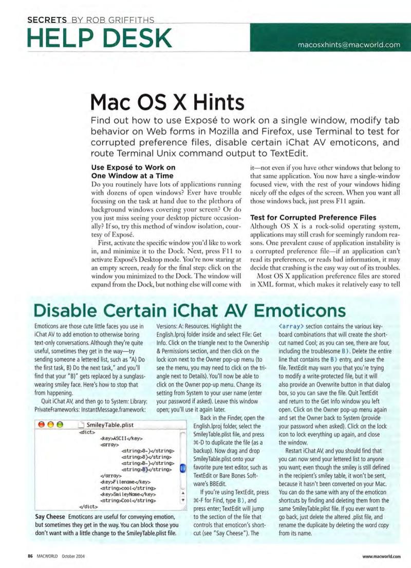 MacWorld0410October2004 — page 88