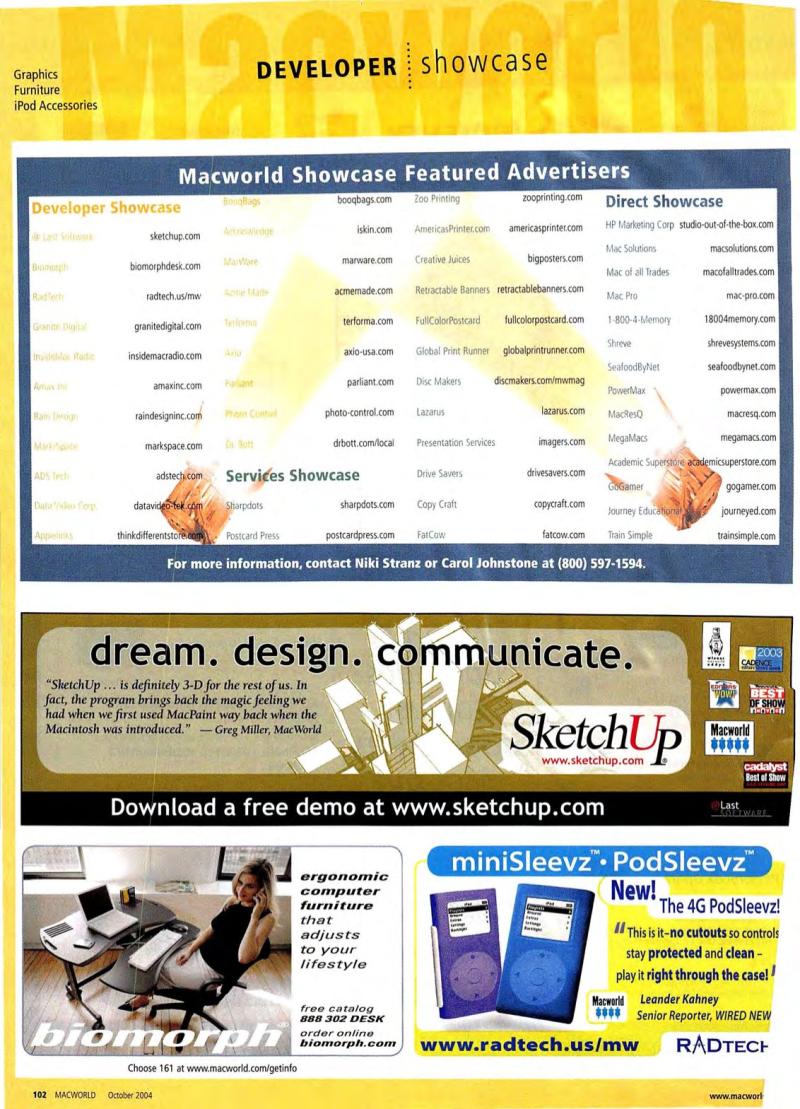 MacWorld0410October2004 — page 104