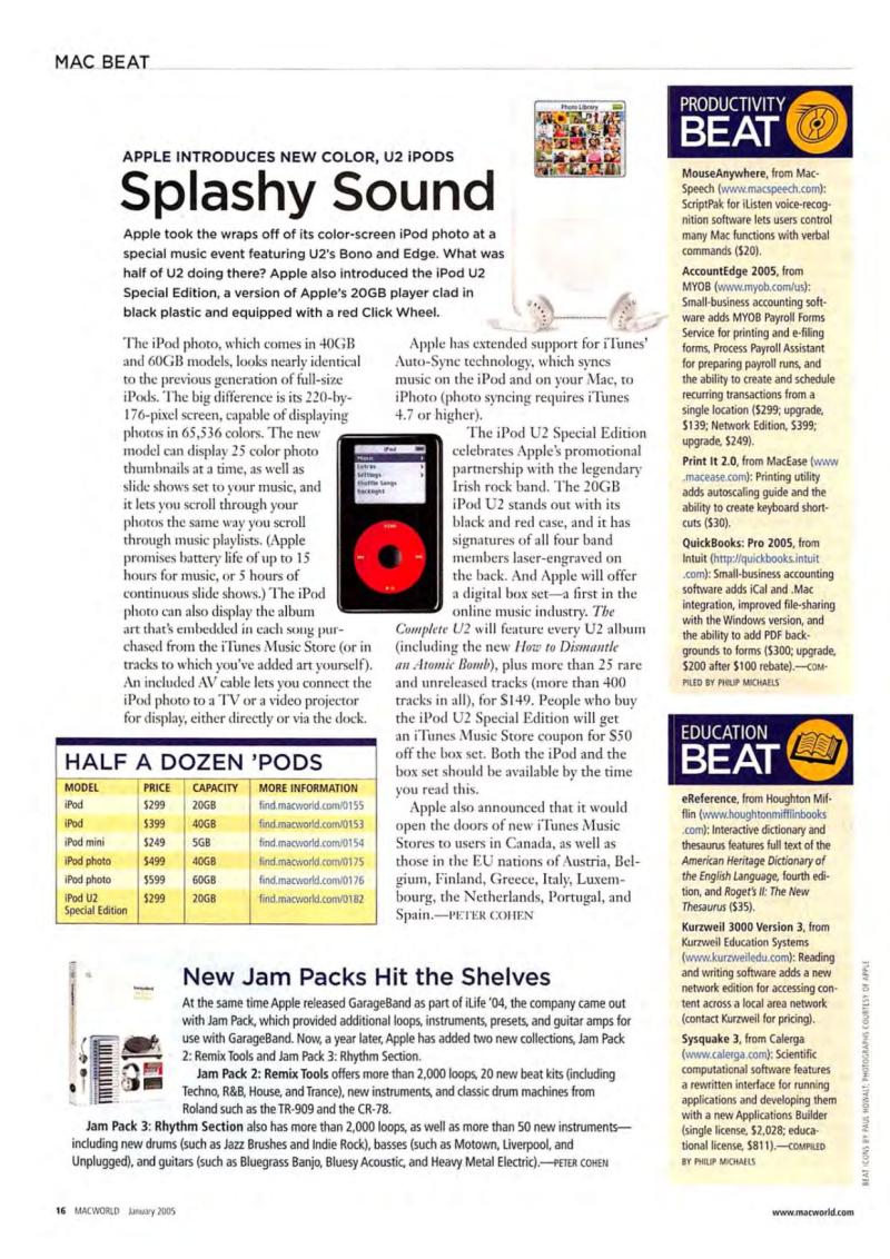 MacWorld0501January2005 — page 18