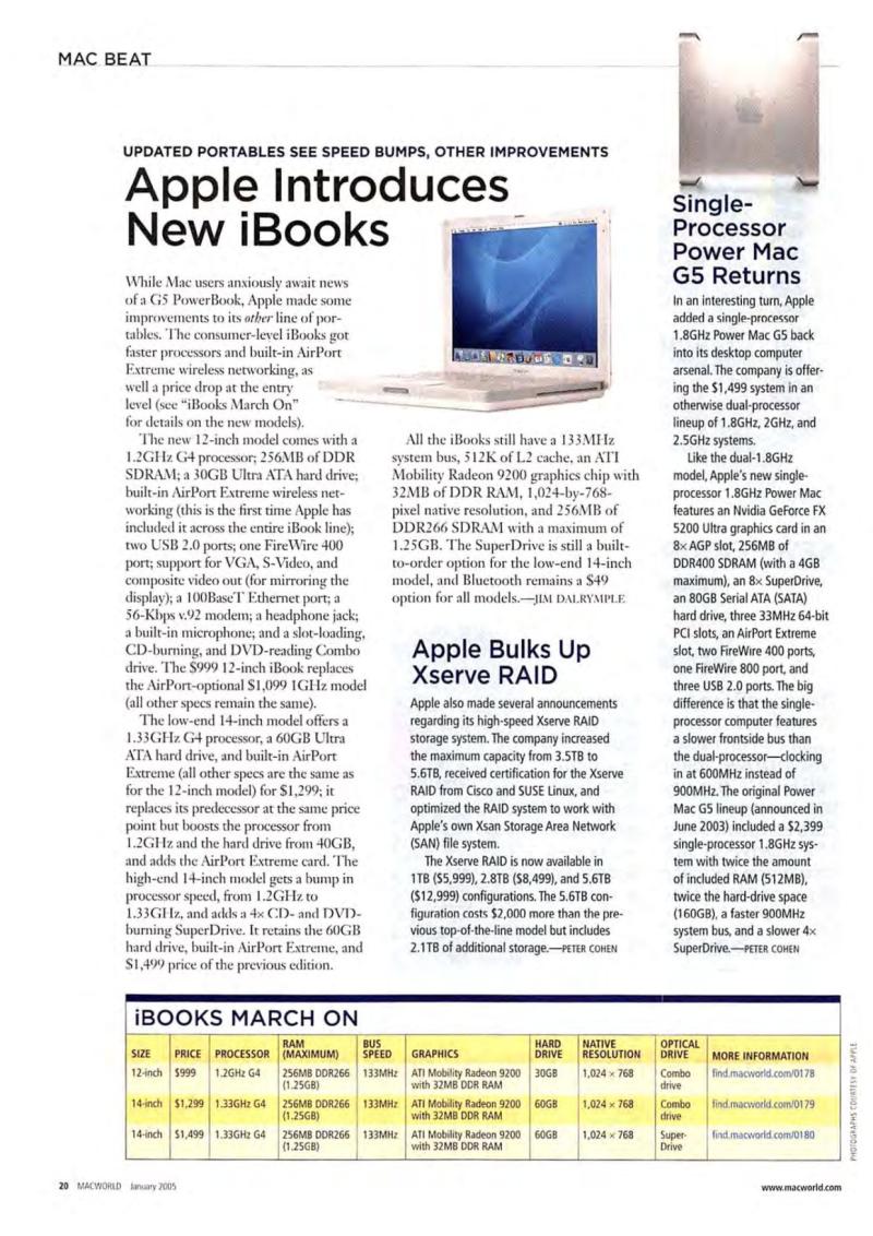 MacWorld0501January2005 — page 22