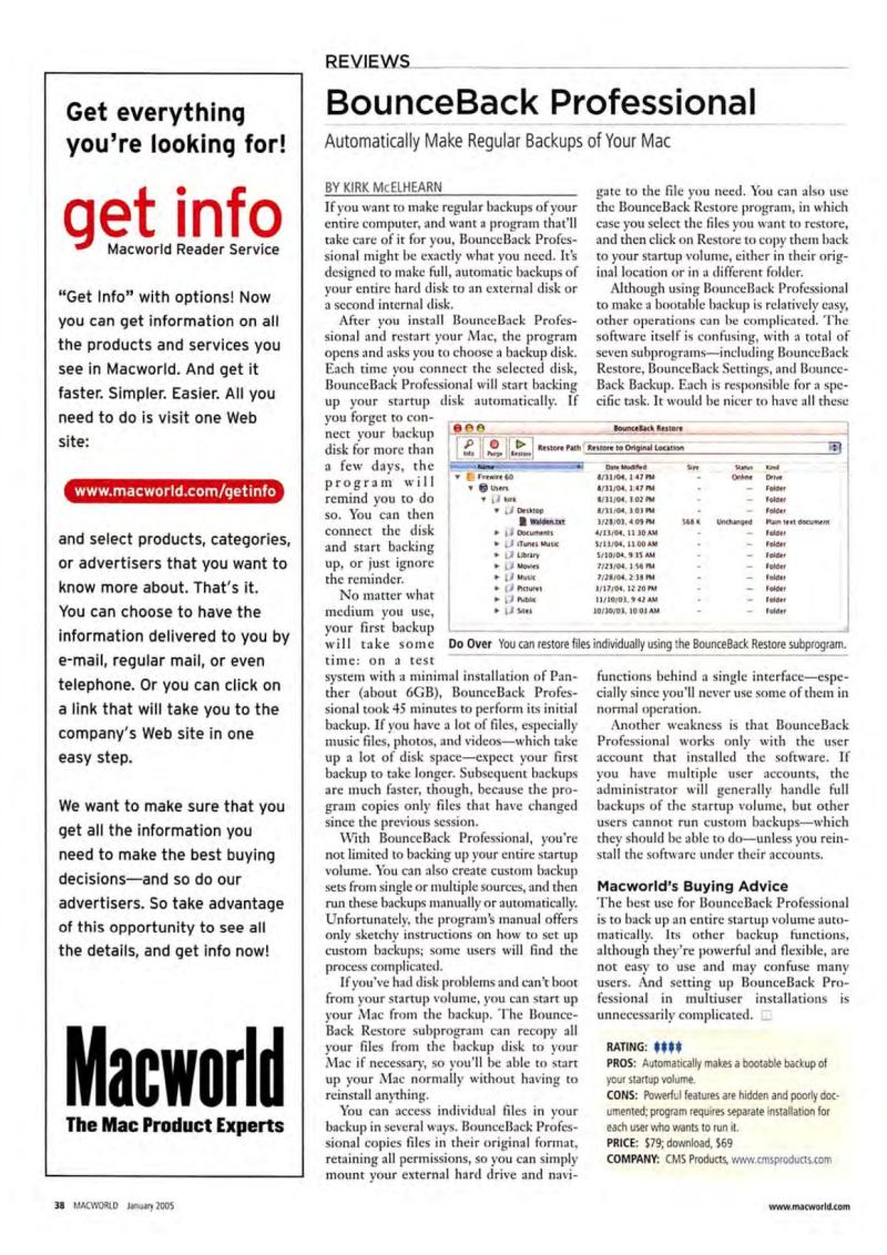 MacWorld0501January2005 — page 40