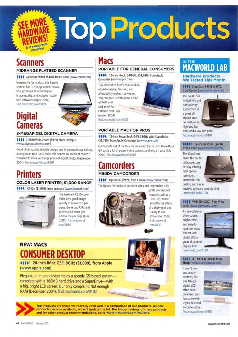 MacWorld0501January2005 — page 50
