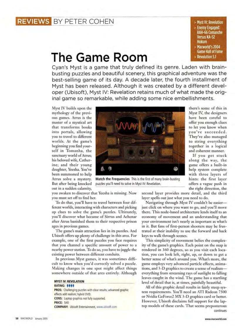 MacWorld0501January2005 — page 52