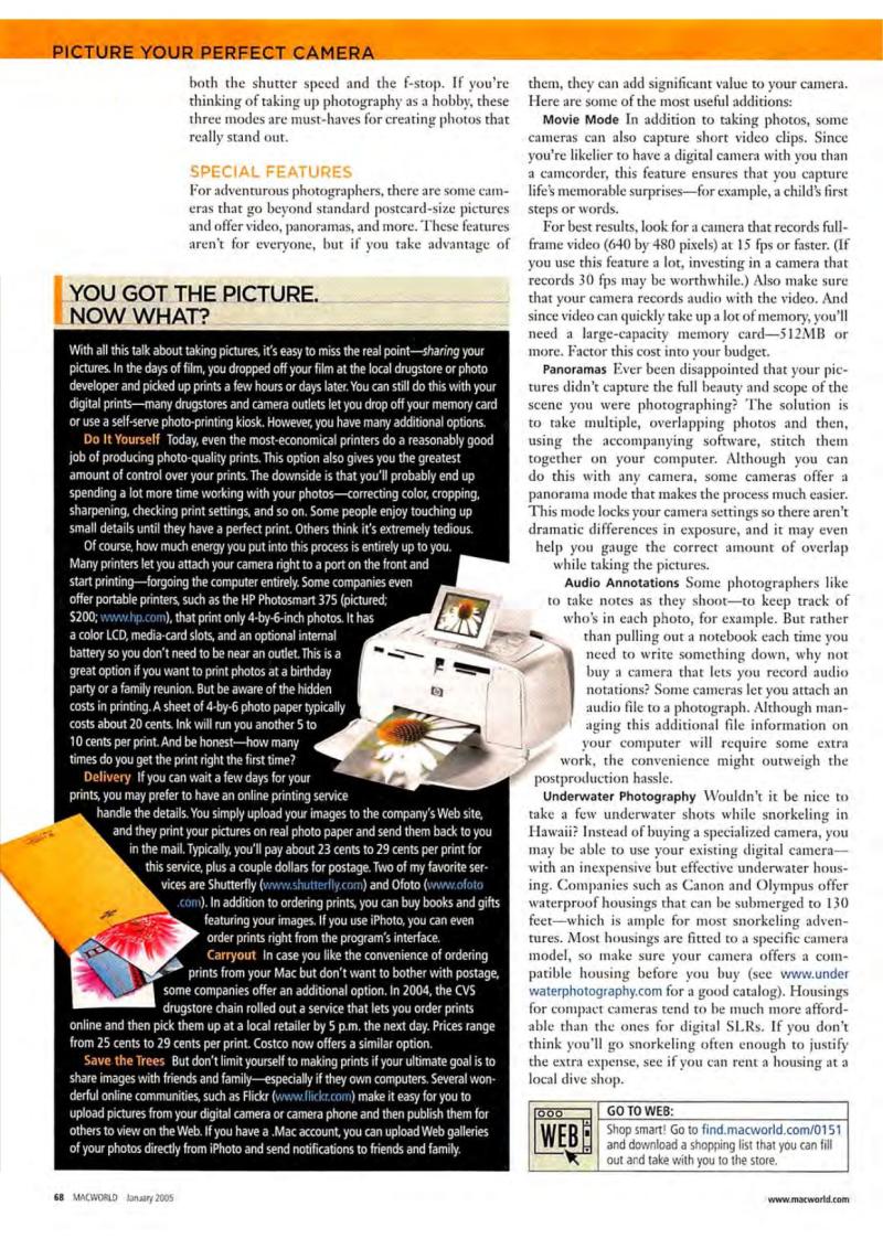 MacWorld0501January2005 — page 70