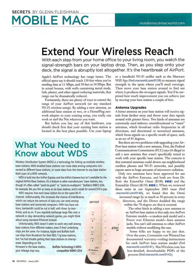 MacWorld0501January2005 — page 84