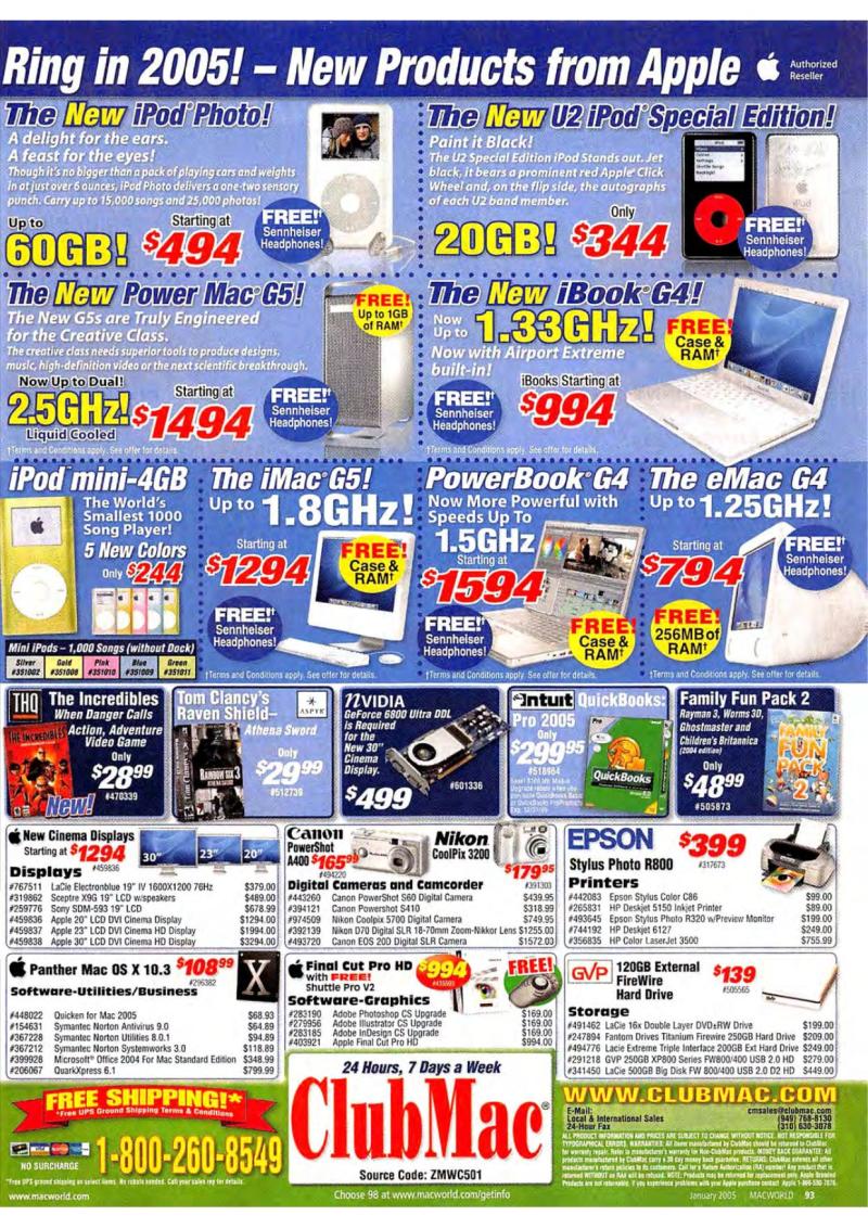 MacWorld0501January2005 — page 95