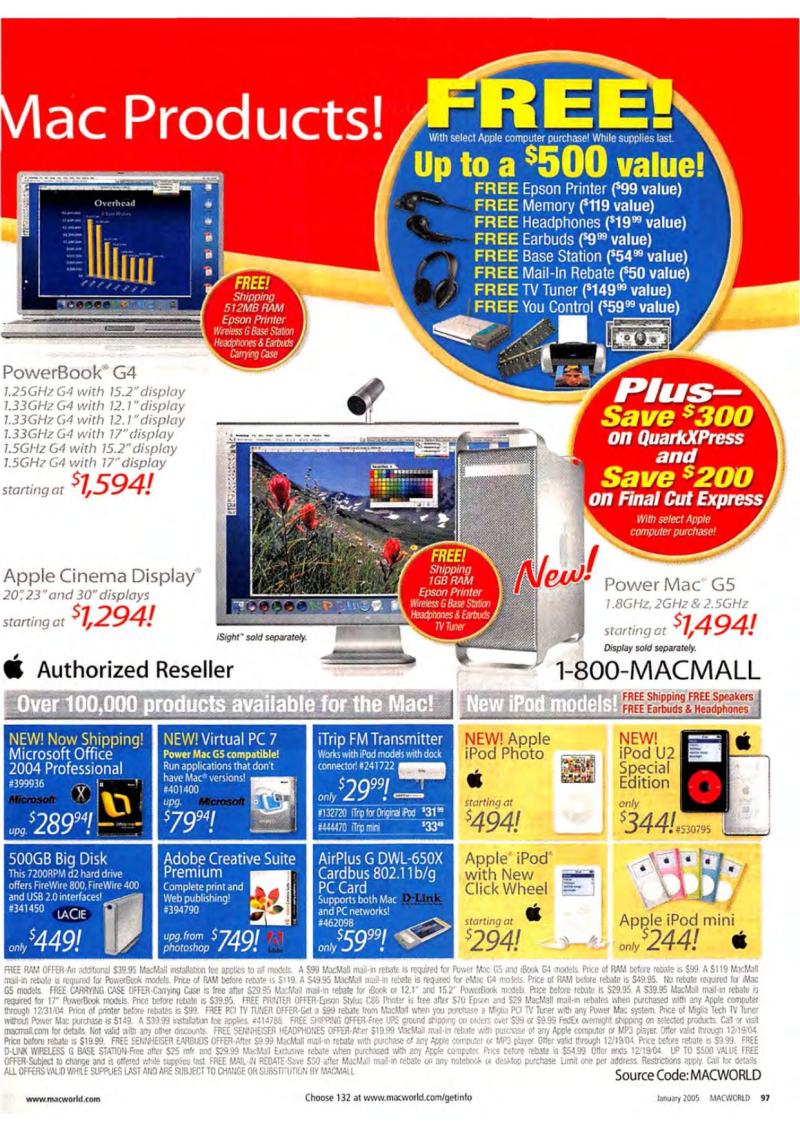 MacWorld0501January2005 — page 99