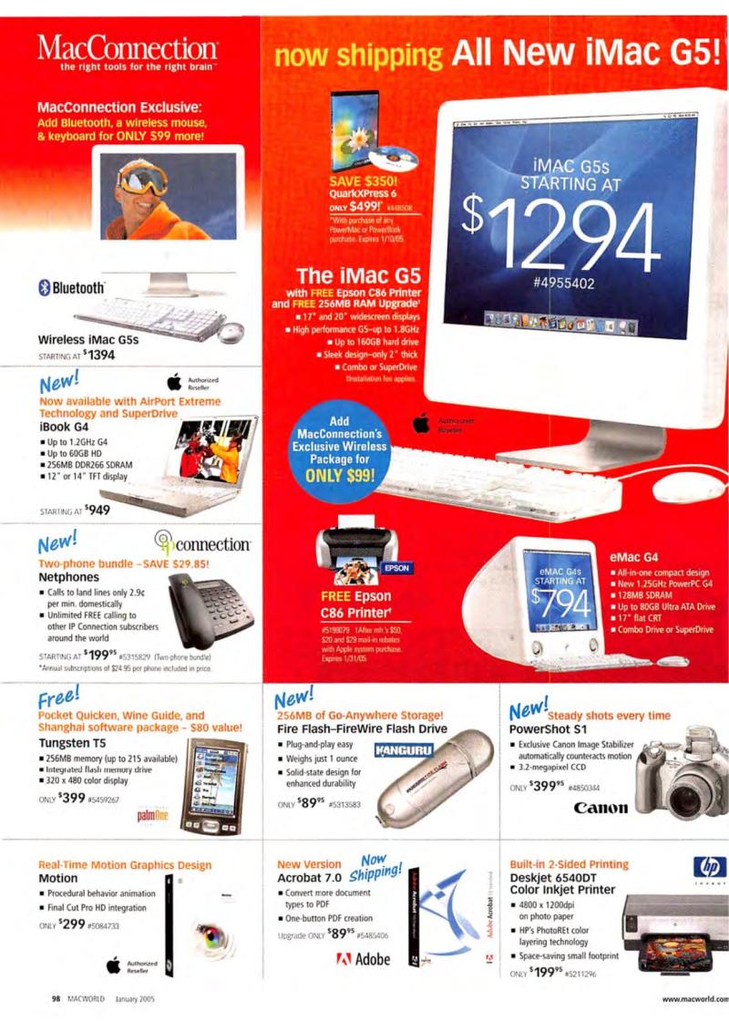 MacWorld0501January2005 — page 100