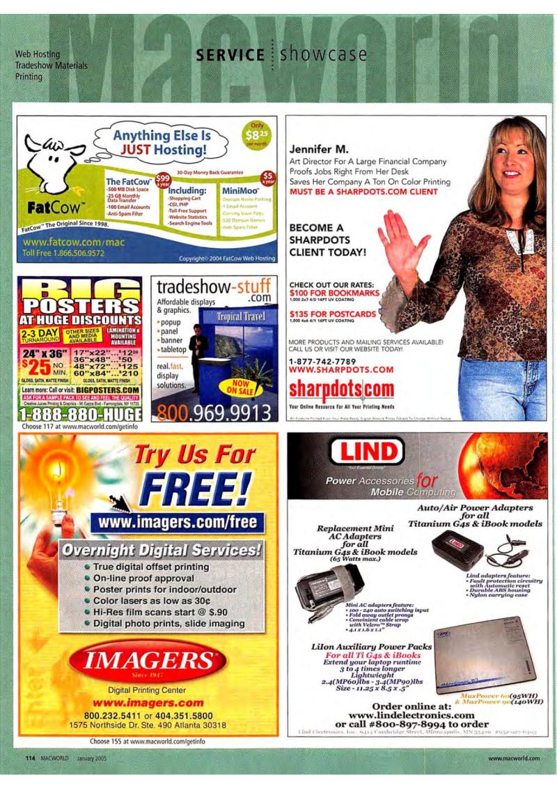 MacWorld0501January2005 — page 116