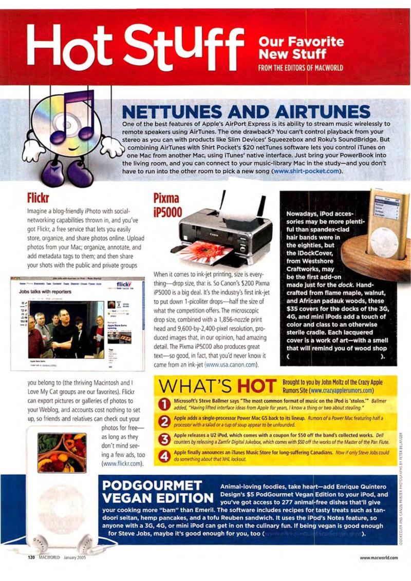 MacWorld0501January2005 — page 122