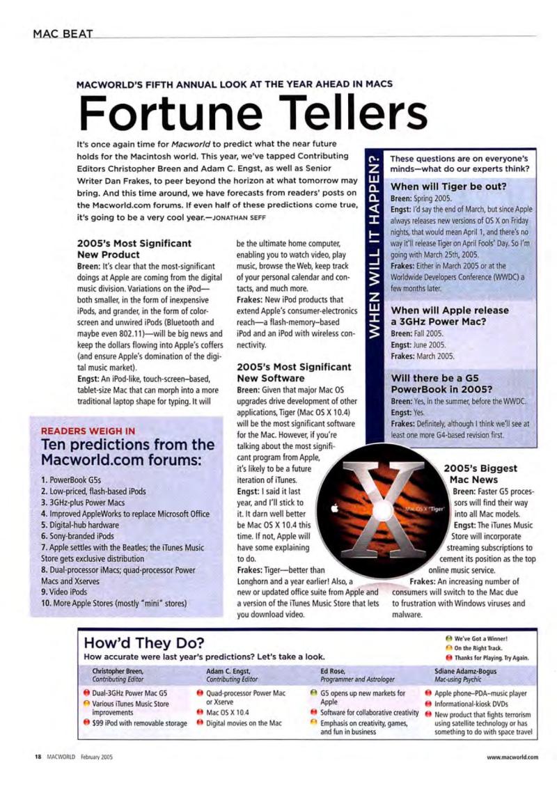 MacWorld0502February2005 — page 20