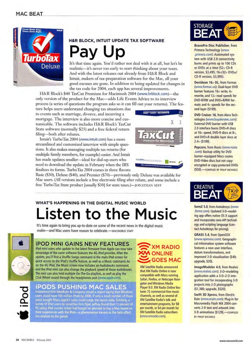 MacWorld0502February2005 — page 26