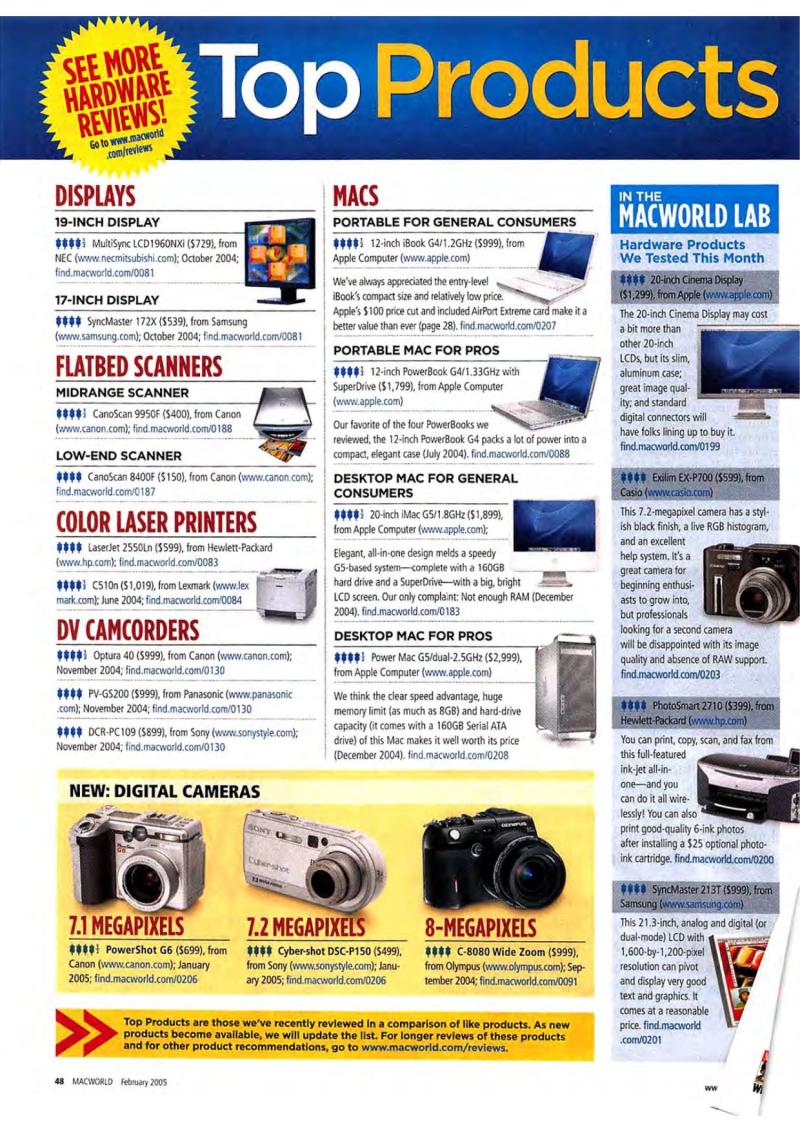 MacWorld0502February2005 — page 50
