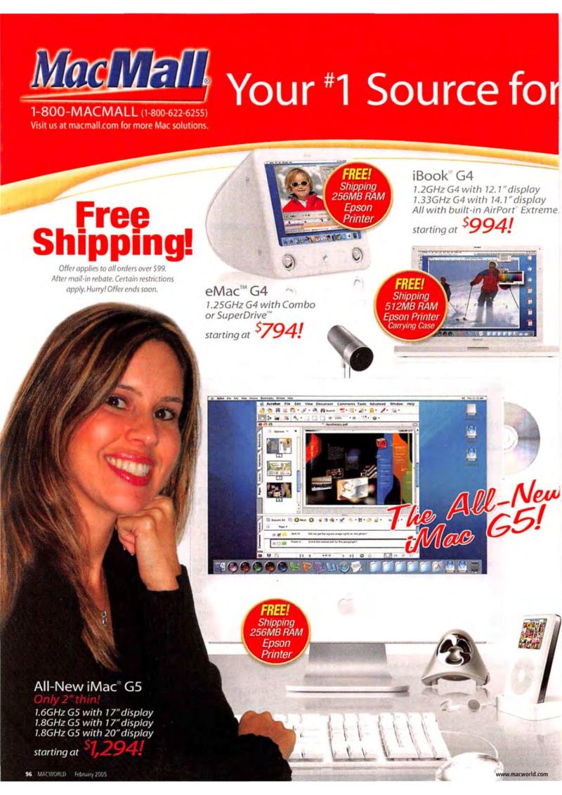 MacWorld0502February2005 — page 98