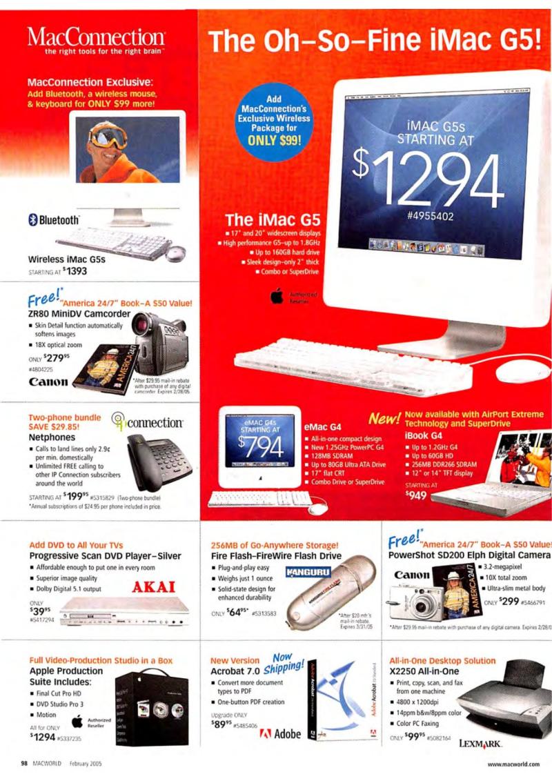 MacWorld0502February2005 — page 100
