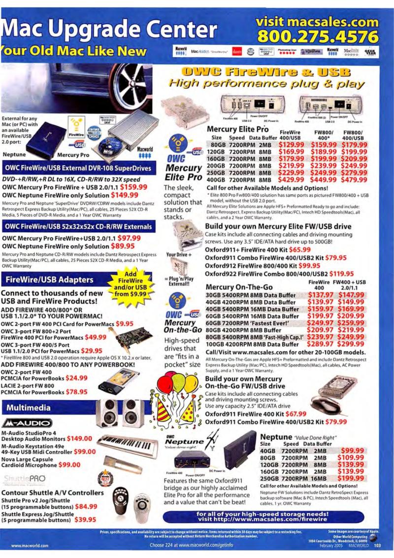 MacWorld0502February2005 — page 105