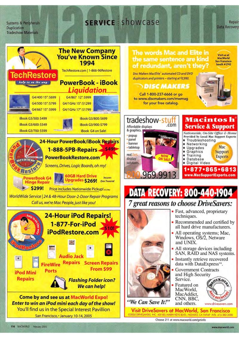 MacWorld0502February2005 — page 118