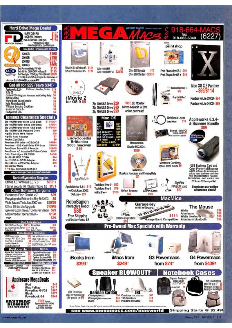 MacWorld0502February2005 — page 121
