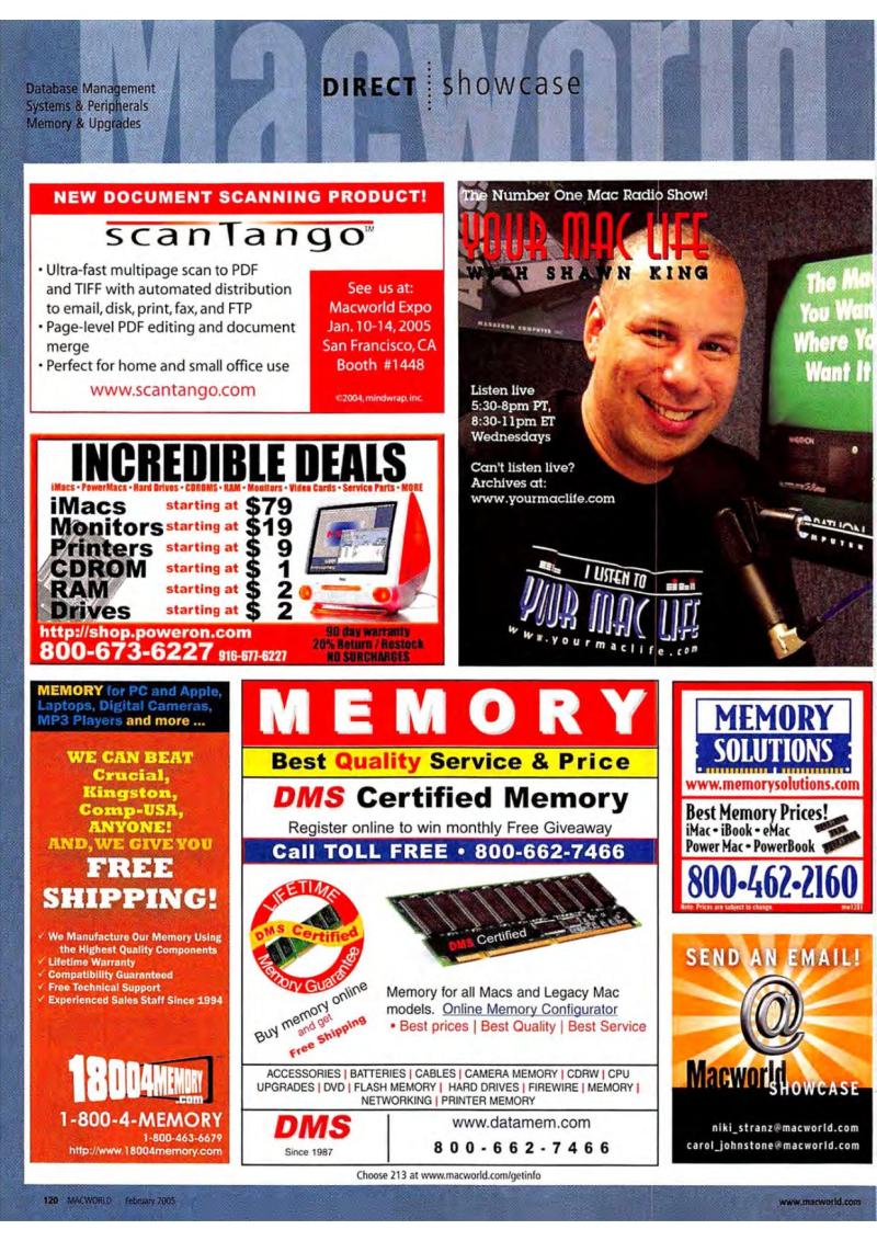 MacWorld0502February2005 — page 122