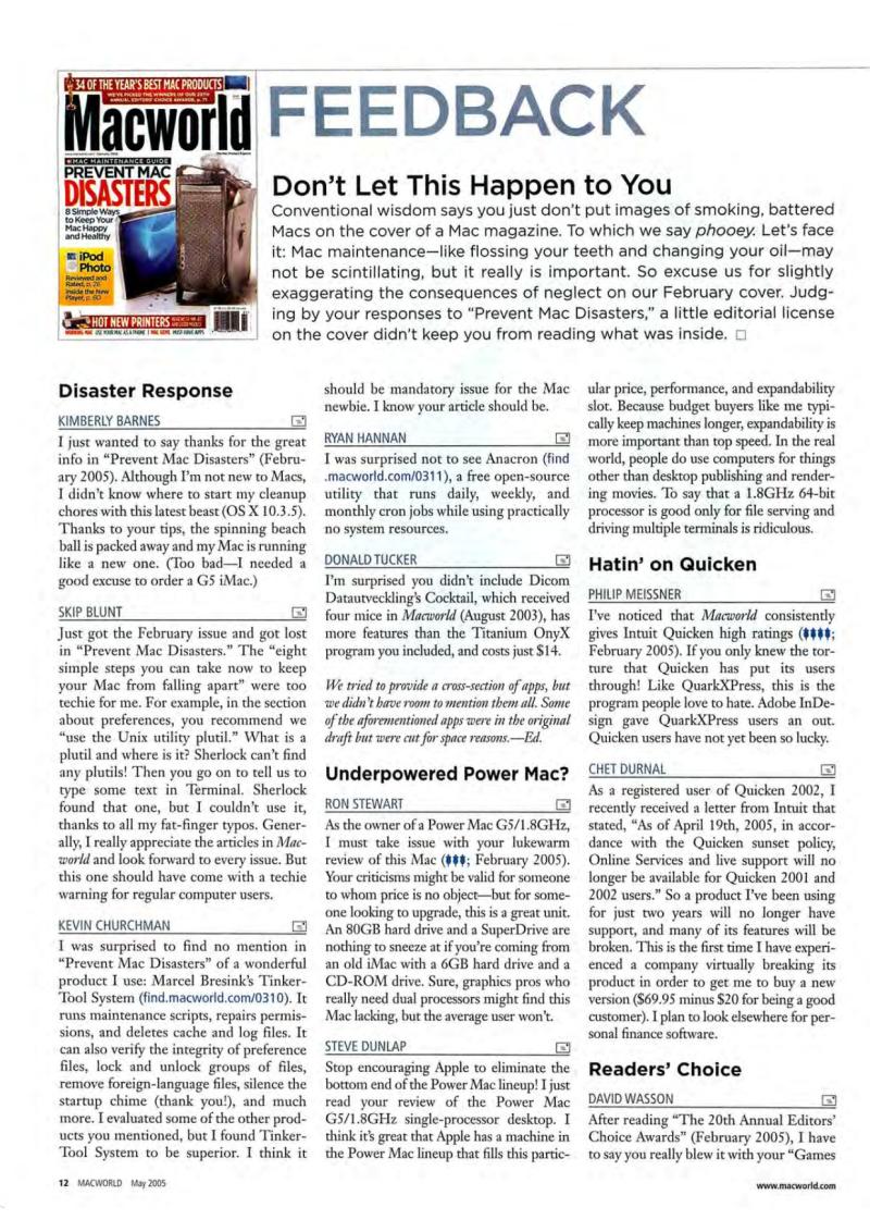 MacWorld0505May2005 — page 14