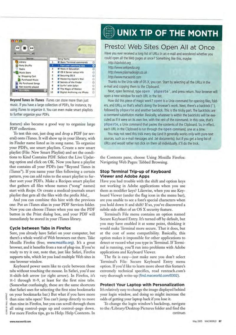MacWorld0505May2005 — page 89